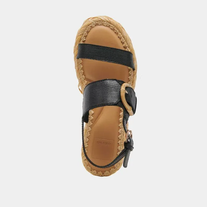 Sandals Shop Dolce Vita Chera Sandals Onyx Embossed Leather Onyx Embossed Leather