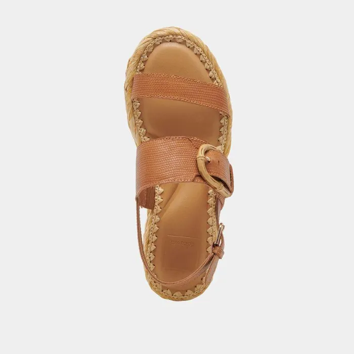 Sandals Shop Dolce Vita Chera Sandals Tan Embossed Leather Tan Embossed Leather