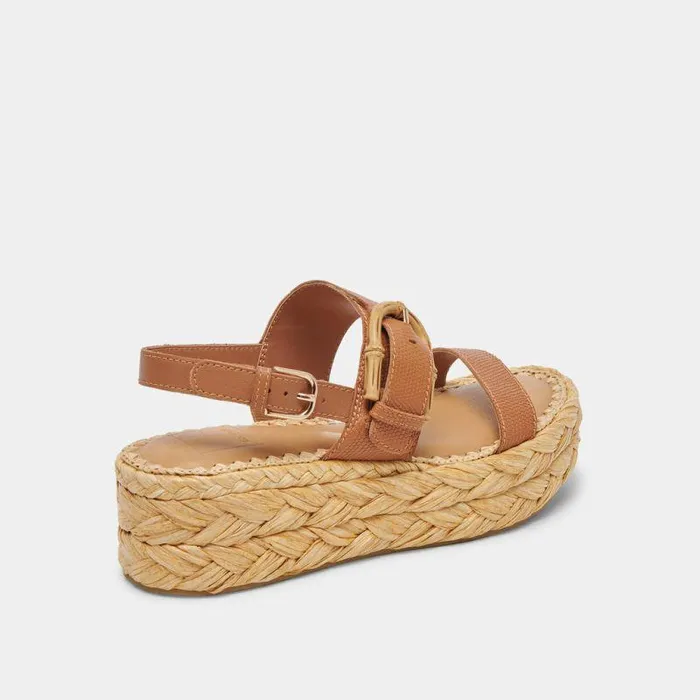 Sandals Shop Dolce Vita Chera Sandals Tan Embossed Leather Tan Embossed Leather