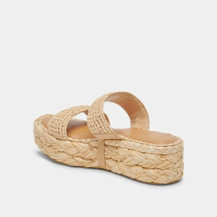 Sandals Shop Dolce Vita Corla Sandals Lt Natural Raffia Lt Natural Raffia