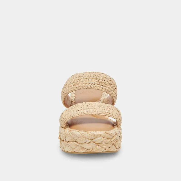 Sandals Shop Dolce Vita Corla Sandals Lt Natural Raffia Lt Natural Raffia