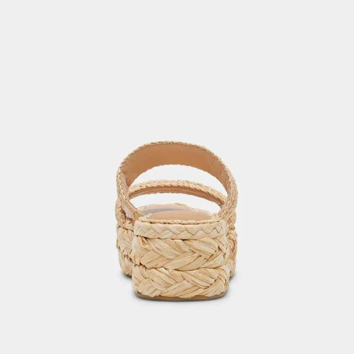 Sandals Shop Dolce Vita Corla Sandals Lt Natural Raffia Lt Natural Raffia