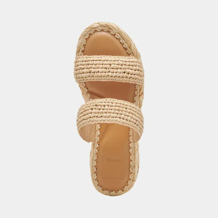 Sandals Shop Dolce Vita Corla Sandals Lt Natural Raffia Lt Natural Raffia
