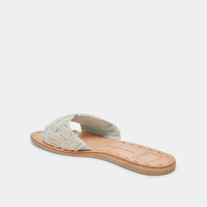 Sandals Shop Dolce Vita Dalon Sandals Cream Blue Lace Cream Blue Lace
