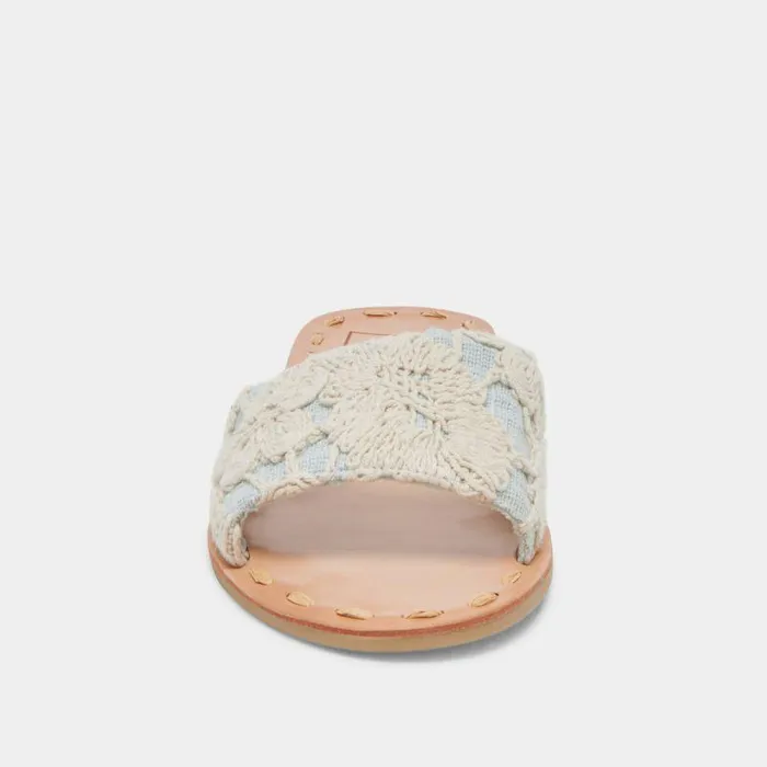 Sandals Shop Dolce Vita Dalon Sandals Cream Blue Lace Cream Blue Lace