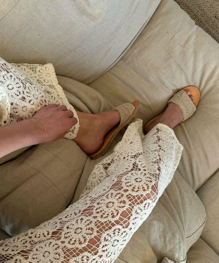 Sandals Shop Dolce Vita Dalon Sandals Dove Woven Dove Woven