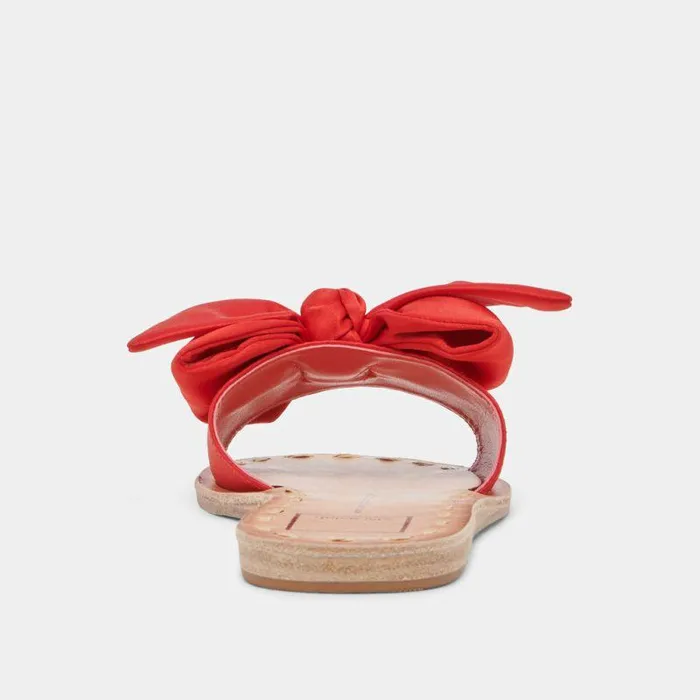 Sandals Shop Dolce Vita Darsey Sandals Red Satin Red Satin