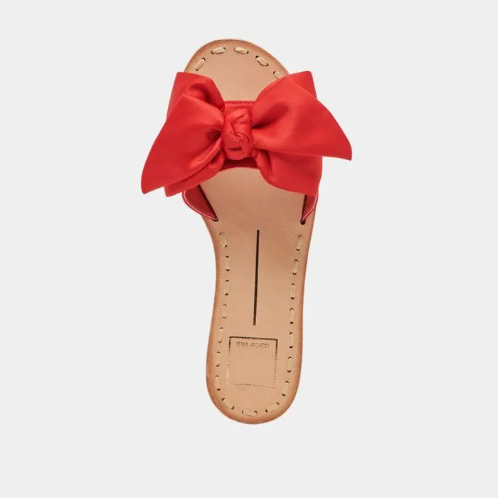 Sandals Shop Dolce Vita Darsey Sandals Red Satin Red Satin
