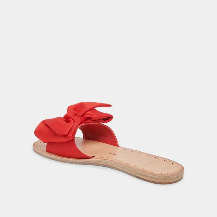 Sandals Shop Dolce Vita Darsey Sandals Red Satin Red Satin