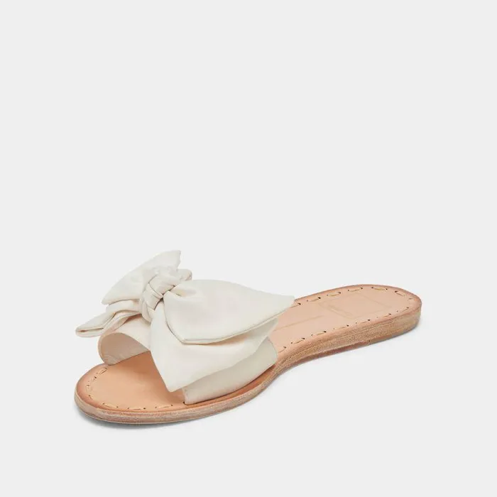 Sandals Shop Dolce Vita Darsey Sandals White Satin White Satin
