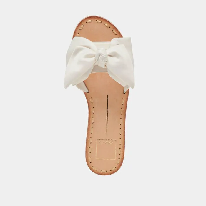 Sandals Shop Dolce Vita Darsey Sandals White Satin White Satin