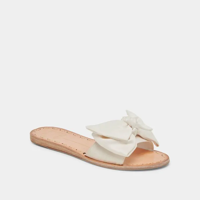 Sandals Shop Dolce Vita Darsey Sandals White Satin White Satin