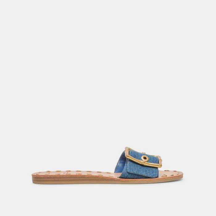 Sandals Shop Dolce Vita Dasa Sandals Blue Denim Blue Denim