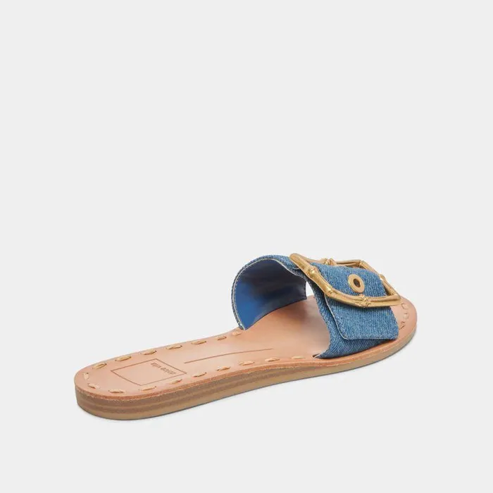 Sandals Shop Dolce Vita Dasa Sandals Blue Denim Blue Denim