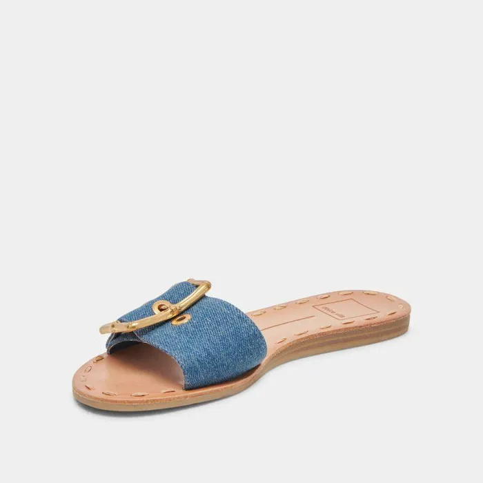 Sandals Shop Dolce Vita Dasa Sandals Blue Denim Blue Denim