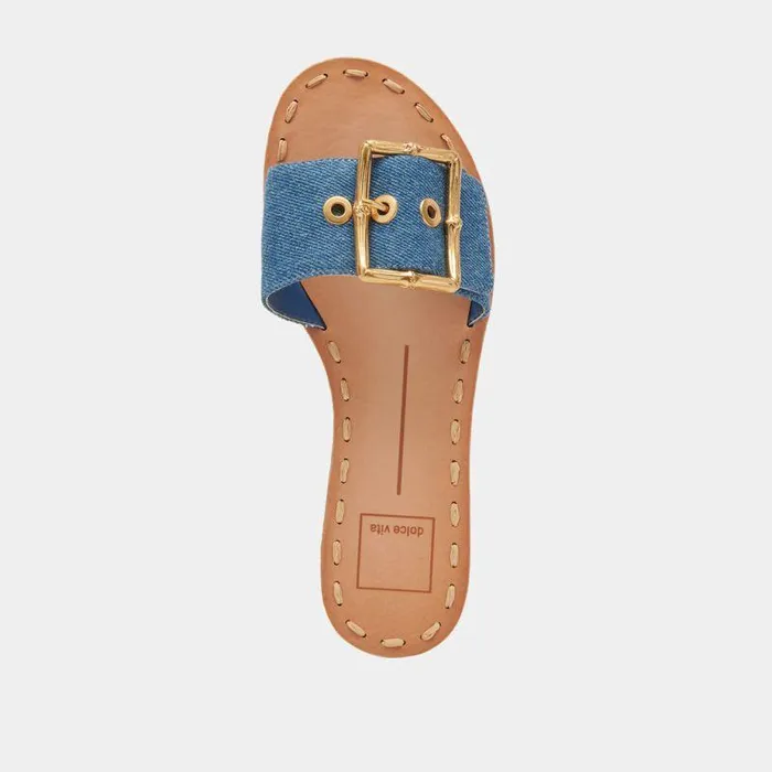 Sandals Shop Dolce Vita Dasa Sandals Blue Denim Blue Denim