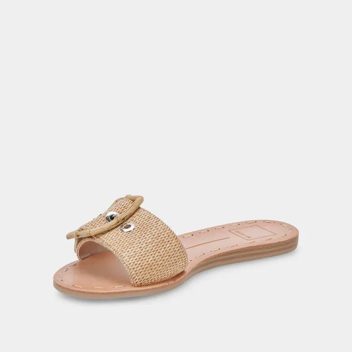 Sandals Shop Dolce Vita Dasa Sandals Warm Natural Raffia Warm Natural Raffia