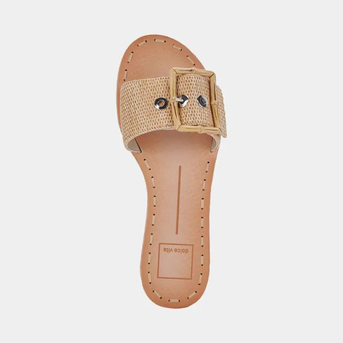 Sandals Shop Dolce Vita Dasa Sandals Warm Natural Raffia Warm Natural Raffia