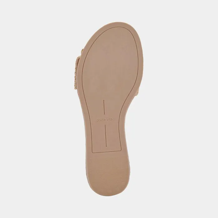Sandals Shop Dolce Vita Dasa Sandals Warm Natural Raffia Warm Natural Raffia