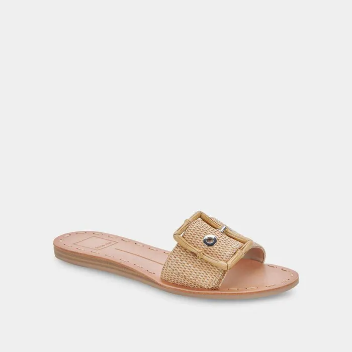 Sandals Shop Dolce Vita Dasa Sandals Warm Natural Raffia Warm Natural Raffia