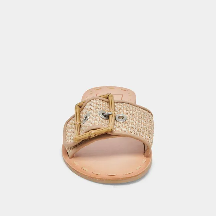 Sandals Shop Dolce Vita Dasa Sandals White Natural Raffia White Natural Raffia