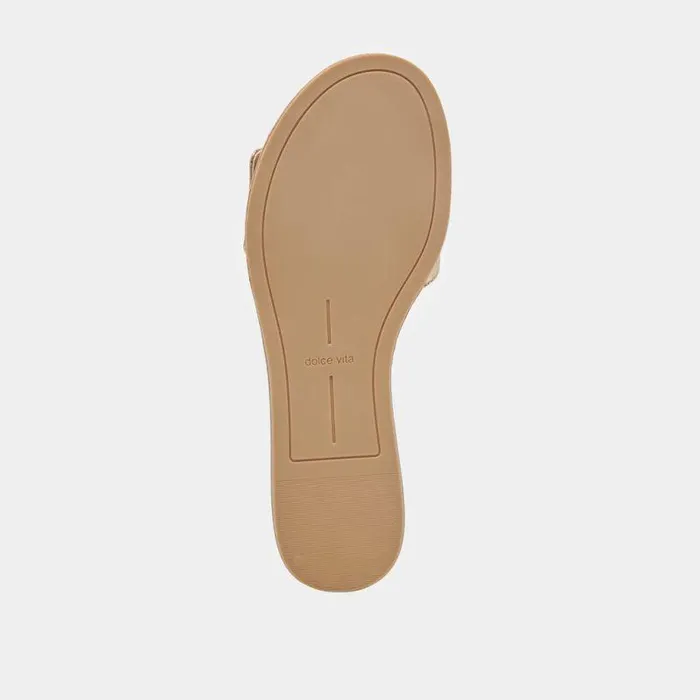 Sandals Shop Dolce Vita Dasa Wide Sandals Gold Crackled Leather Gold Crackled Leather