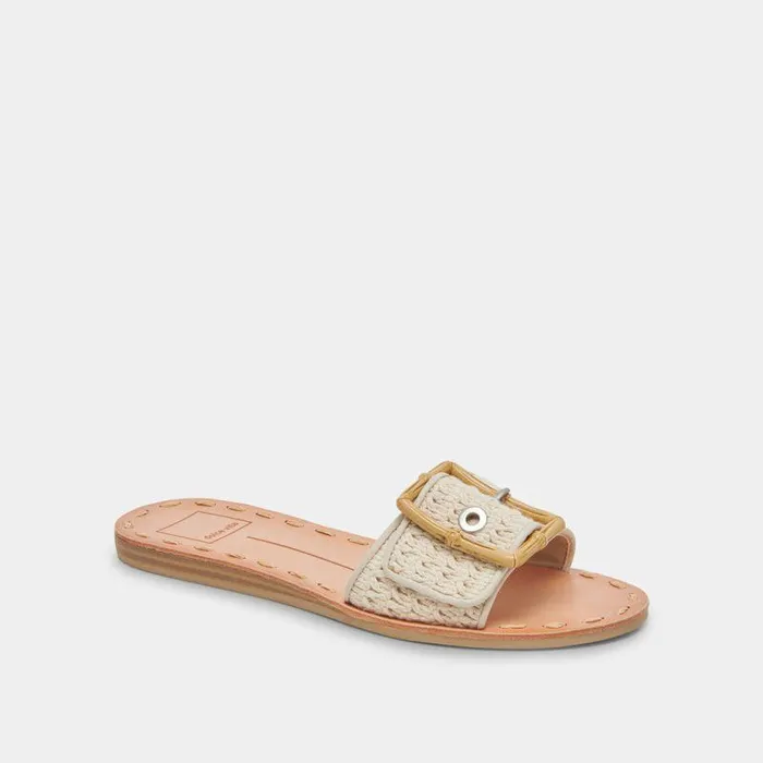 Sandals Shop Dolce Vita Dasa Wide Sandals Sandstone Knit Sandstone Knit