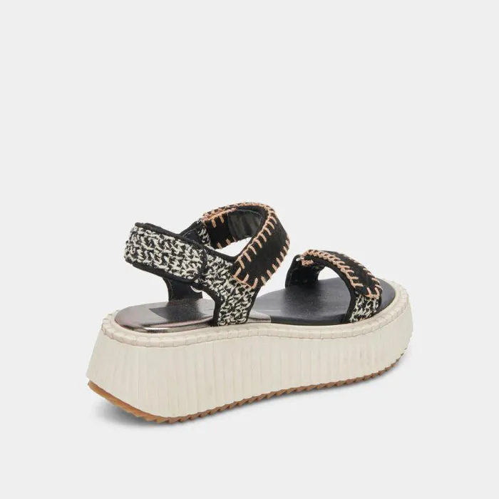 Sandals Shop Dolce Vita Debra Sandals Black White Nubuck Black White Nubuck