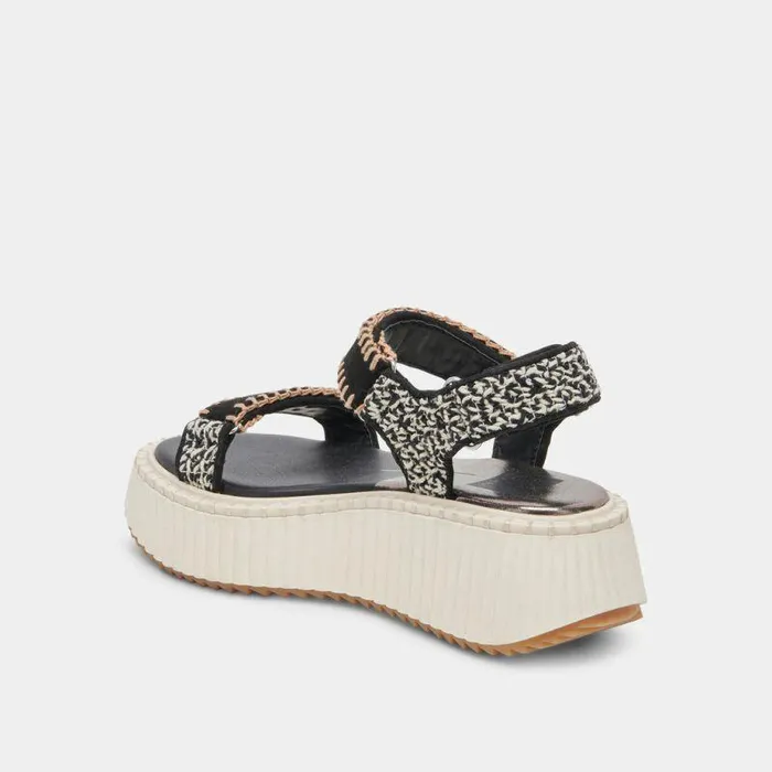 Sandals Shop Dolce Vita Debra Sandals Black White Nubuck Black White Nubuck