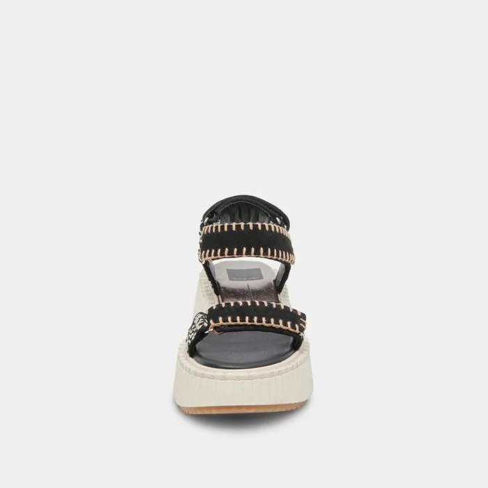 Sandals Shop Dolce Vita Debra Sandals Black White Nubuck Black White Nubuck