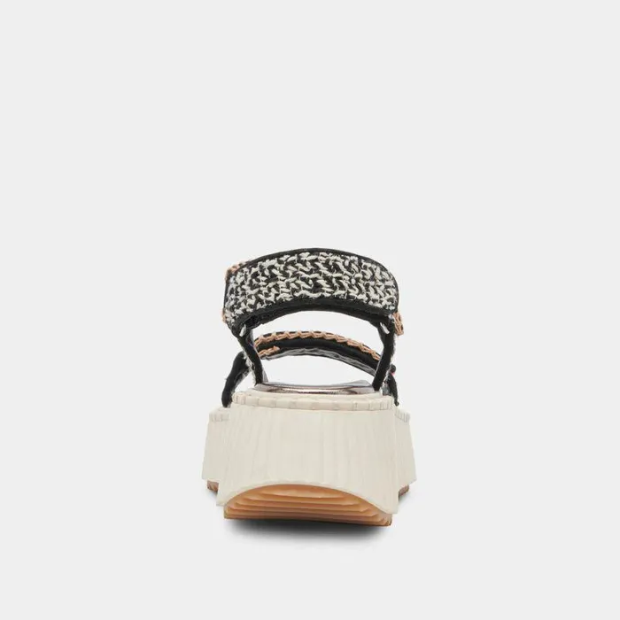 Sandals Shop Dolce Vita Debra Sandals Black White Nubuck Black White Nubuck