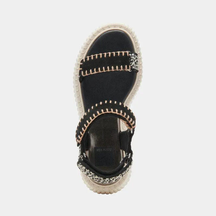 Sandals Shop Dolce Vita Debra Sandals Black White Nubuck Black White Nubuck