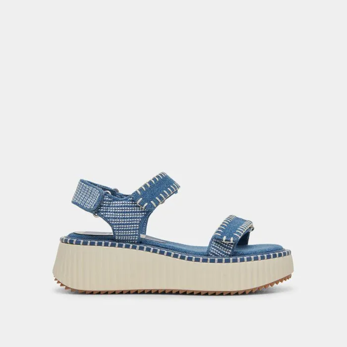 Sandals Shop Dolce Vita Debra Sandals Blue Denim Blue Denim