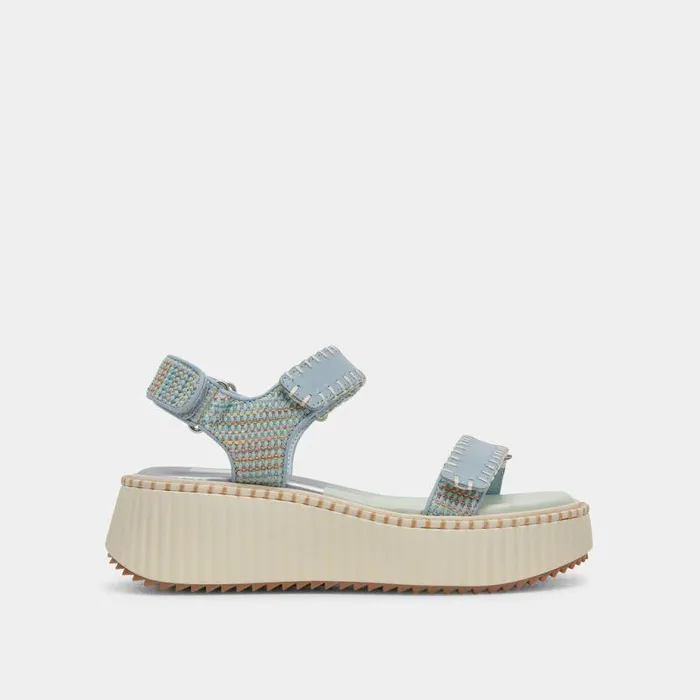 Sandals Shop Dolce Vita Debra Sandals Light Blue Knit Light Blue Knit