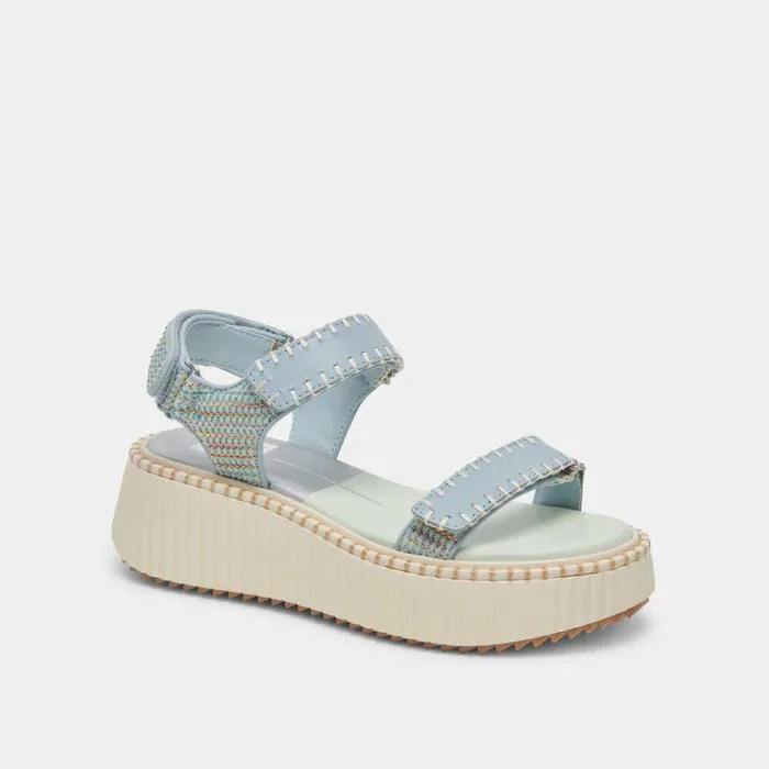 Sandals Shop Dolce Vita Debra Sandals Light Blue Knit Light Blue Knit