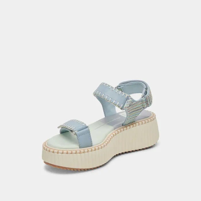 Sandals Shop Dolce Vita Debra Sandals Light Blue Knit Light Blue Knit