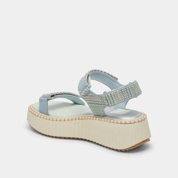 Sandals Shop Dolce Vita Debra Sandals Light Blue Knit Light Blue Knit
