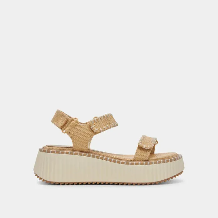 Sandals Shop Dolce Vita Debra Sandals Lt Natural Raffia Lt Natural Raffia