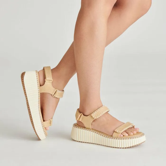 Sandals Shop Dolce Vita Debra Sandals Lt Natural Raffia Lt Natural Raffia