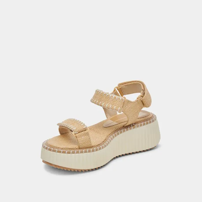 Sandals Shop Dolce Vita Debra Sandals Lt Natural Raffia Lt Natural Raffia
