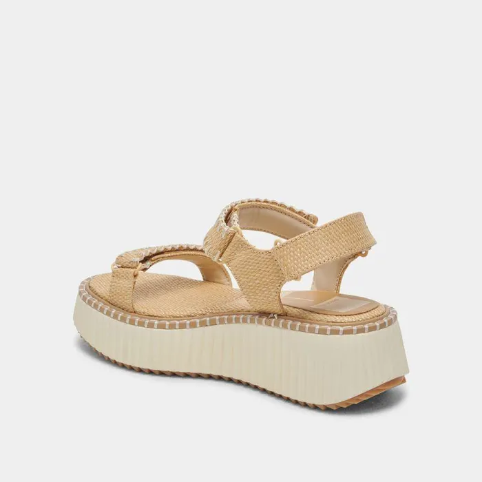 Sandals Shop Dolce Vita Debra Sandals Lt Natural Raffia Lt Natural Raffia