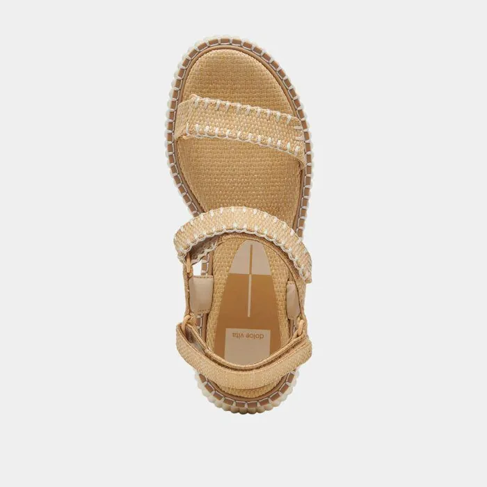 Sandals Shop Dolce Vita Debra Sandals Lt Natural Raffia Lt Natural Raffia