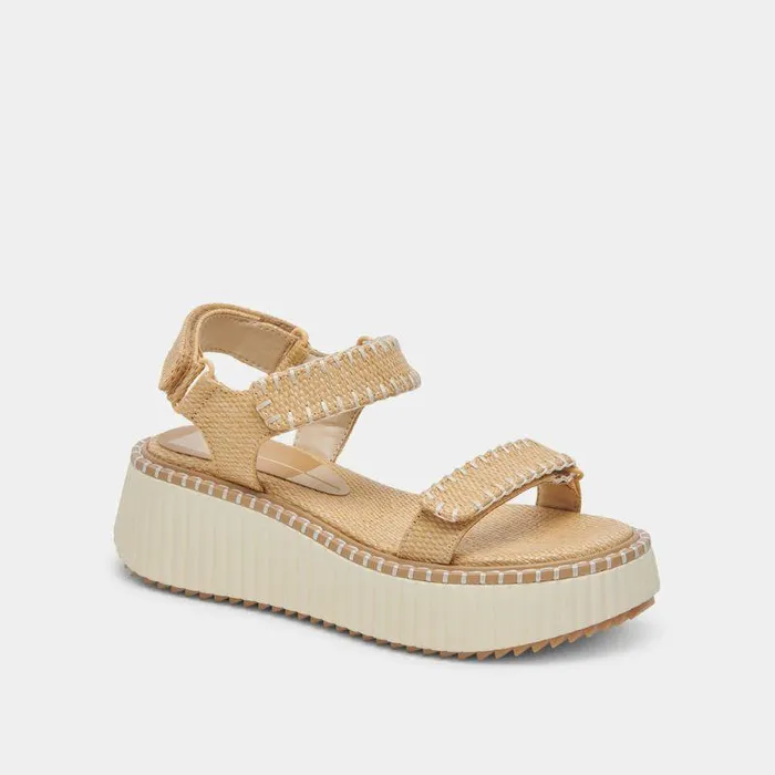Sandals Shop Dolce Vita Debra Sandals Lt Natural Raffia Lt Natural Raffia