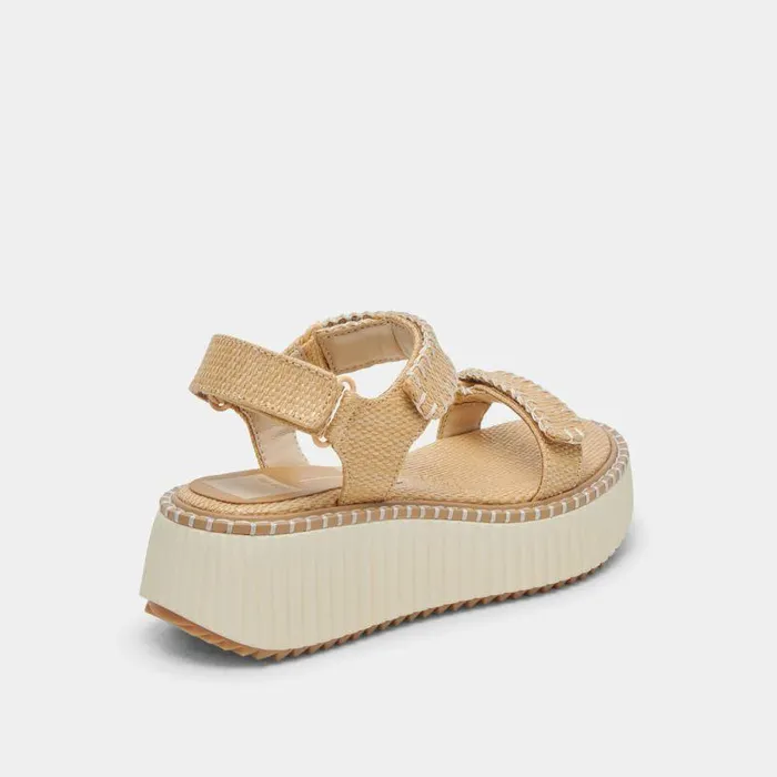 Sandals Shop Dolce Vita Debra Sandals Lt Natural Raffia Lt Natural Raffia