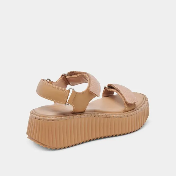 Sandals Shop Dolce Vita Debra Sandals Toffee Embossed Leather Toffee Embossed Leather