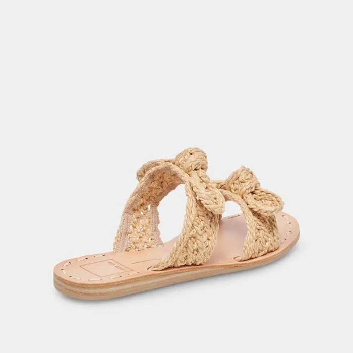 Sandals Shop Dolce Vita Dinah Wide Sandals Lt Natural Raffia Lt Natural Raffia