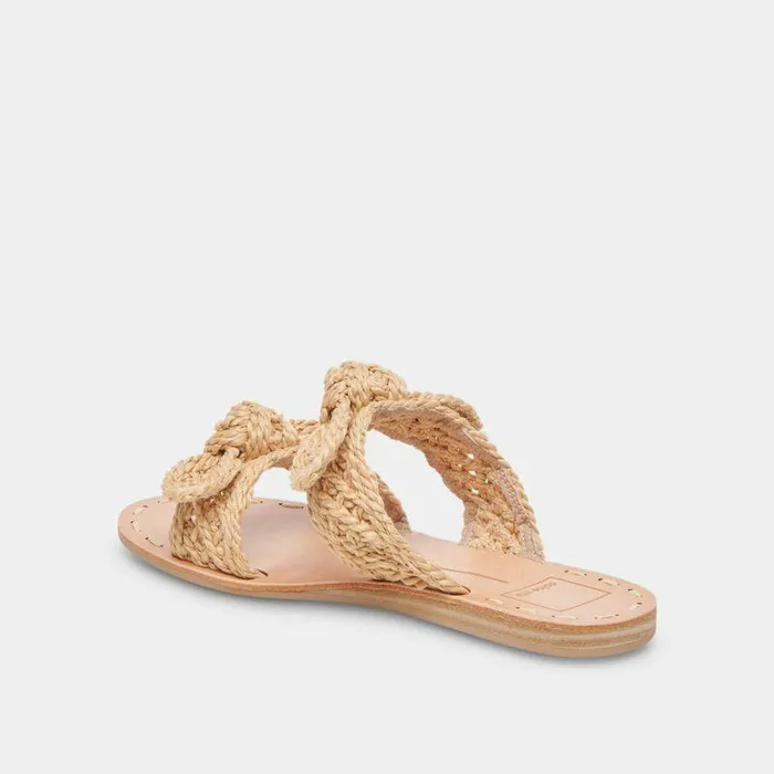 Sandals Shop Dolce Vita Dinah Wide Sandals Lt Natural Raffia Lt Natural Raffia
