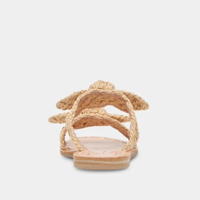 Sandals Shop Dolce Vita Dinah Wide Sandals Lt Natural Raffia Lt Natural Raffia