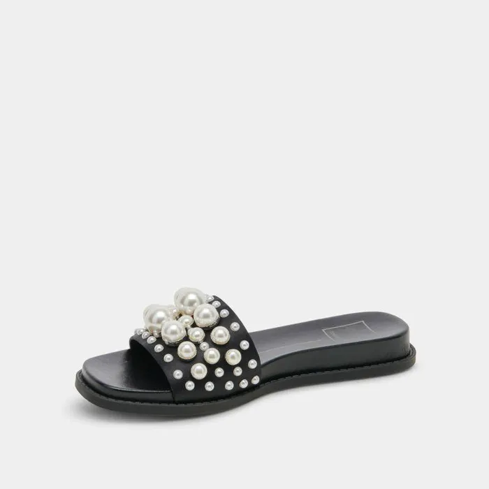 Sandals Shop Dolce Vita Gabbi Pearl Sandals Black Pearls Black Pearls