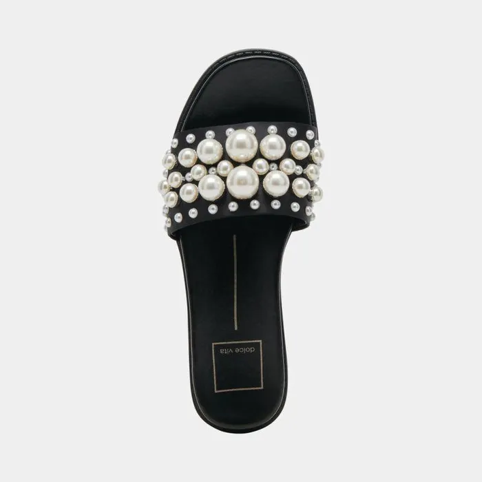 Sandals Shop Dolce Vita Gabbi Pearl Sandals Black Pearls Black Pearls